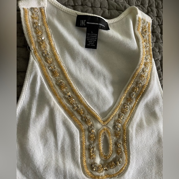 INC Embellished beaded tank - Picture 2 of 5